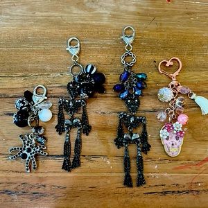 Beautiful Halloween themed keychain,purse, planner or back pac charm accessories